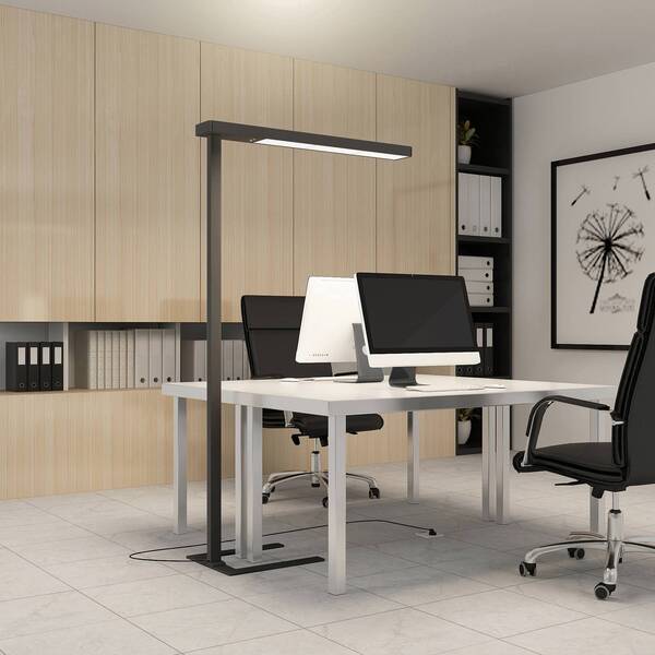  Arcchio Arcchio Led Office Floor Lamp Susi, Set Of 2, Black, Sensor 