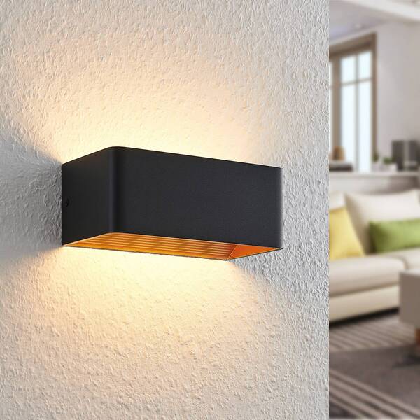  Arcchio Arcchio Led Wall Lamp Karam, 20 Cm, Black, Metal, Up/down 