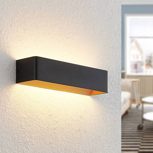  Arcchio Arcchio Led Wall Lamp Karam, 37 Cm, Black, Metal, Up/down 