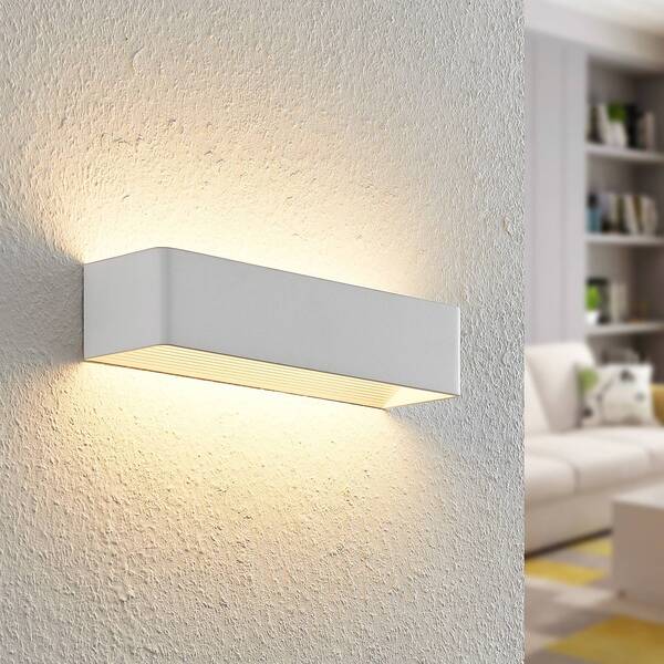  Arcchio Arcchio Led Wall Lamp Karam, 37 Cm, White, Metal, Up/down 