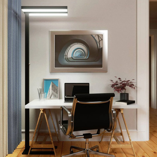  Arcchio Arcchio Logan Basic Led Floor Lamp, Black, 7500 Lm, Dimmable 