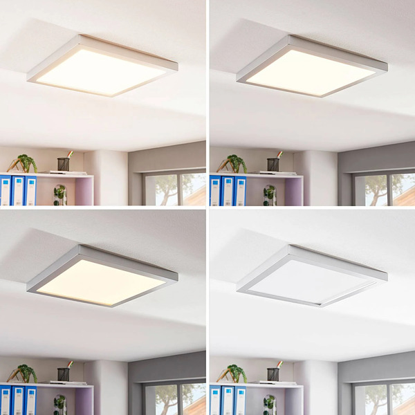  Arcchio Arcchio Solvie Led Ceiling Light, Silver, Angular, 30 X 30 Cm 