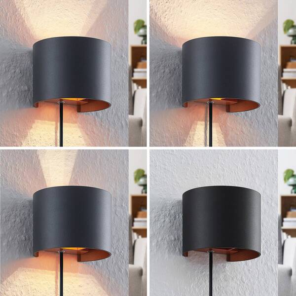  Arcchio Arcchio Zuzana Wall Light, Round, Black, Plug, 13 Cm 