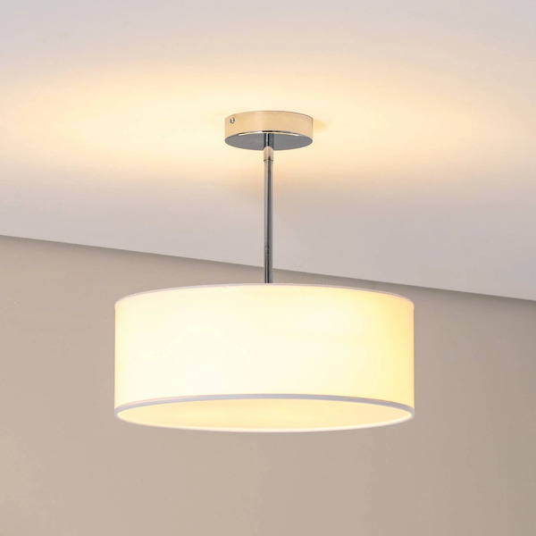  Argon Argon Ceiling Light Oja, White/chrome, Textile, ø 40 Cm 