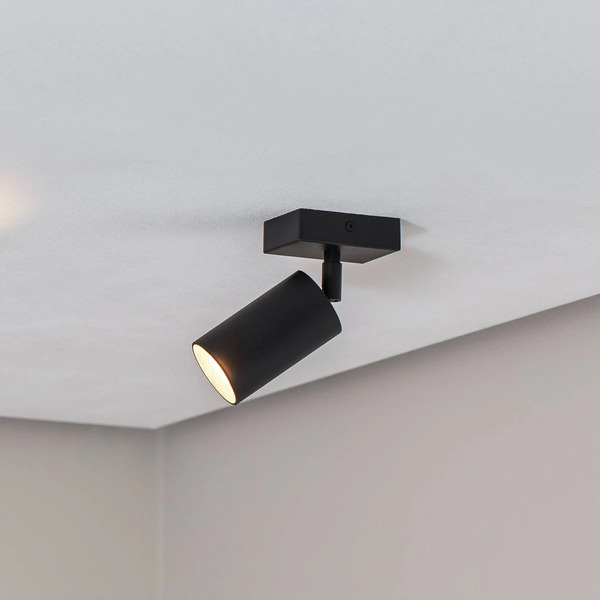  Argon Argon Ceiling Spotlight Sado Black Steel Adjustable 1-bulb Angular 