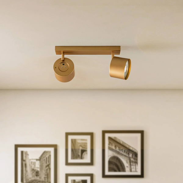  Argon Argon Chloe Adjustable 2-bulb Downlight, Gold 