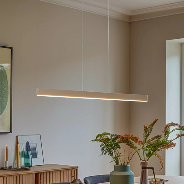  Argon Argon Led Pendant Light Broll, Cream White 