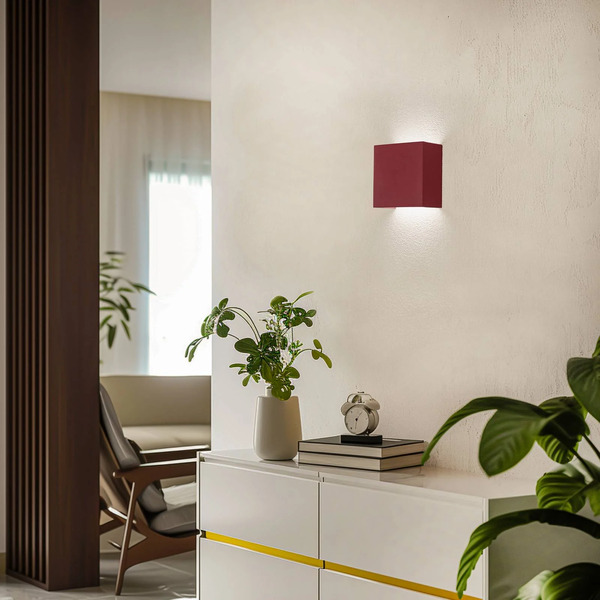  Argon Argon Led Wall Light Gianto Up/down, Red 