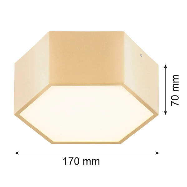  Argon Argon Libre Led Ceiling Light, Gold-coloured, Steel, 3,000 K 