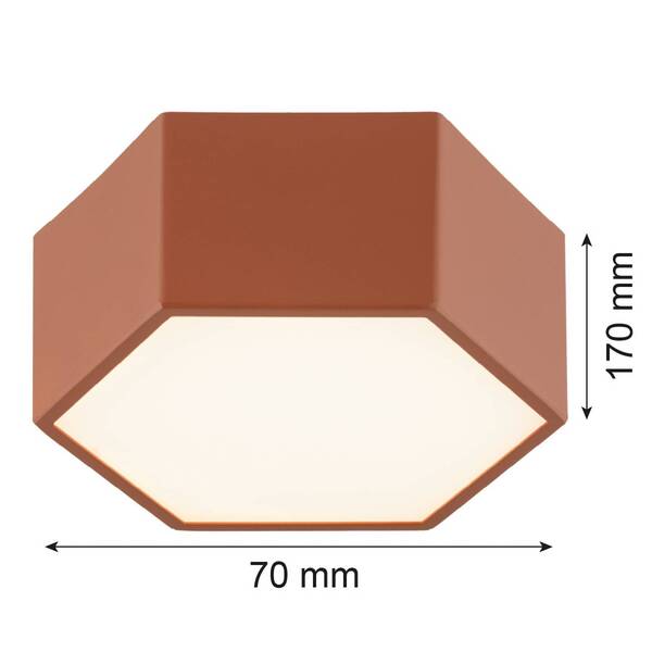  Argon Argon Libre Led Ceiling Light, Terracotta, Steel, 3,000 K 