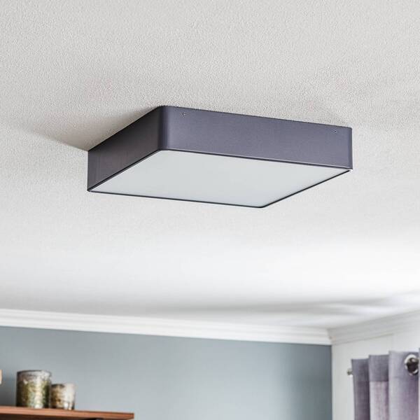  Argon Argon Oro Ceiling Light Made Of Steel And Glass, Grey, 35cm 