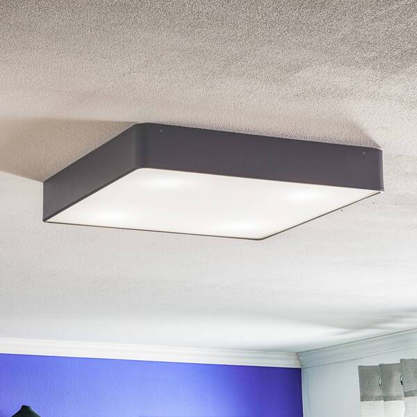  Argon Argon Oro Ceiling Light Made Of Steel And Glass, Grey, 45cm 