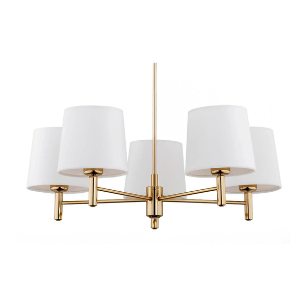  Argon Argon Polo Plus Pendant Light, 5-bulb, Brass/cream 