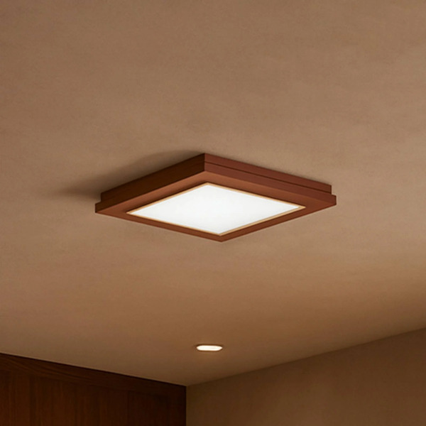  Argon Argon Tally Ceiling Light, Width 42 Cm, Terracotta, Wood, E27 