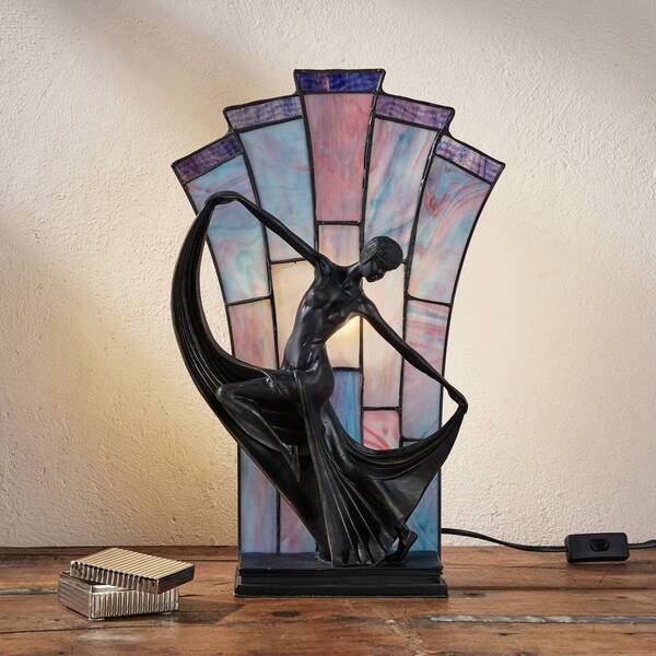  Artistar Artistar Graceful Table Lamp Flamina, Tiffany Style 