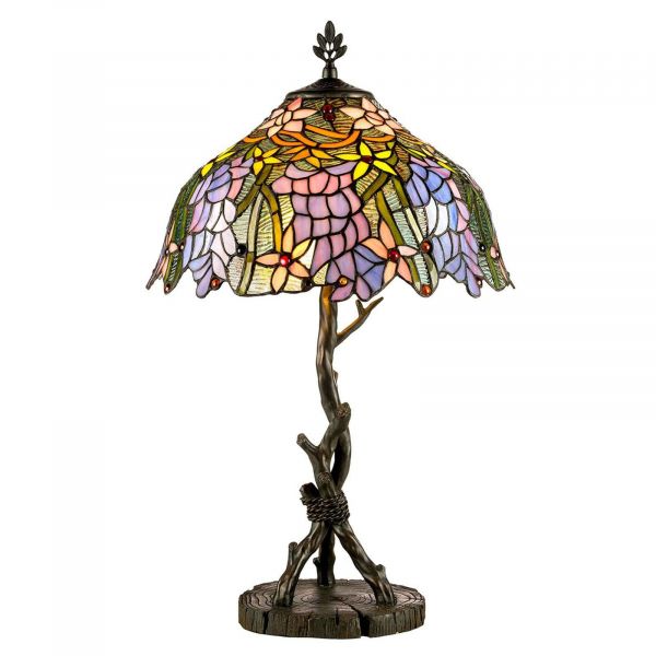  Artistar Artistar Kt1082+ag711p Table Lamp In Tiffany Style 