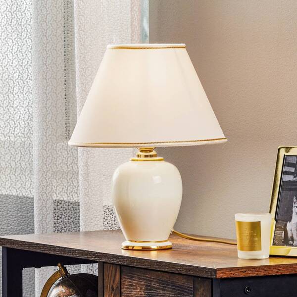  Austrolux Austrolux Giardino Avorio Table Lamp, 25 Cm, Ceramic, White 