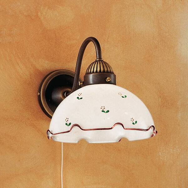  Austrolux Austrolux Rustic Wall Light Nonna, Red And Green 