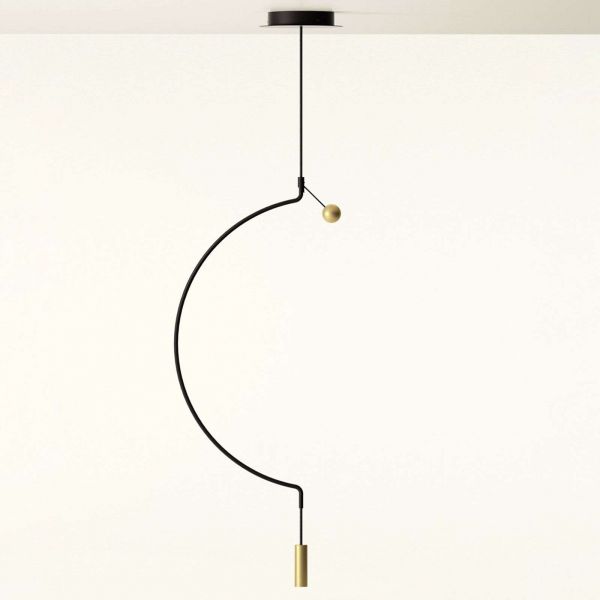  Axo Light Axo Light Axolight Liaison M1 Pendant Lamp Black/gold 46 Cm 