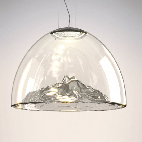 Axo Light Axo Light Axolight Mountain View - Hanging Lamp Grey-chrome 