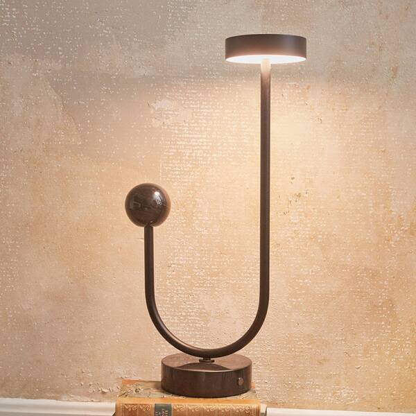  Aytm Aytm Led Table Lamp Grasil, Black, Marble, Height 56 Cm 