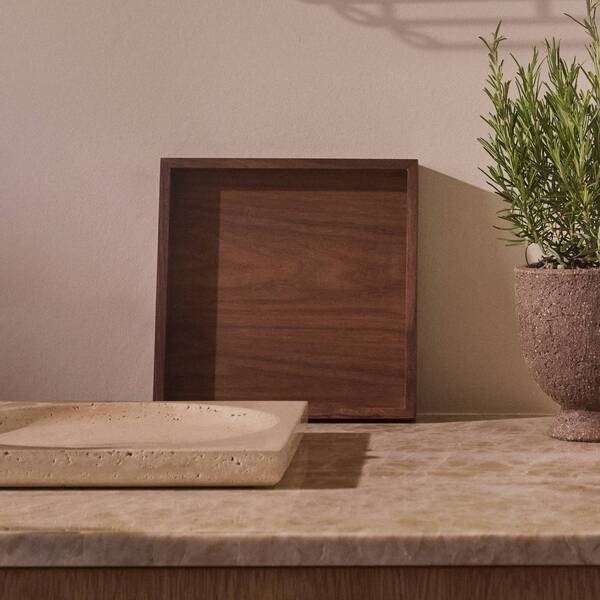  Aytm Aytm Unity Tray, Walnut, Length 35 Cm, Width 35 Cm, Wood 