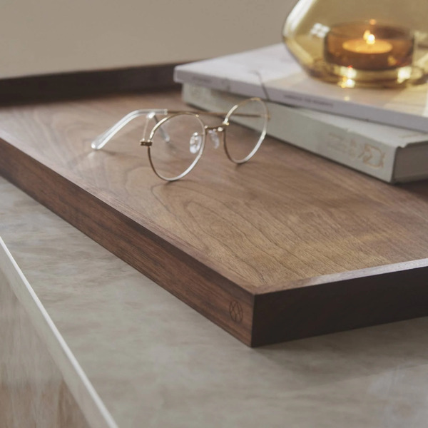  Aytm Aytm Unity Tray, Walnut, Length 52 Cm, Width 52 Cm, Wood 