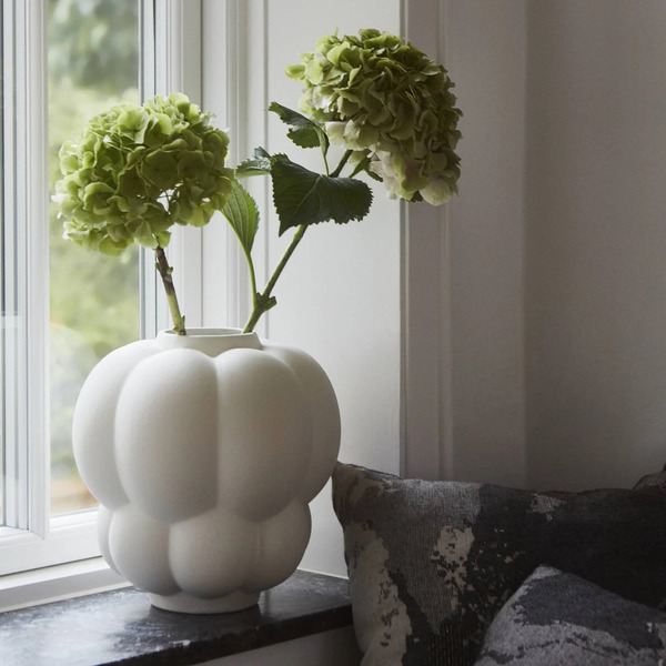  Aytm Aytm Uva Vase, Ceramic, White, ø 26 Cm, Grape Shape 