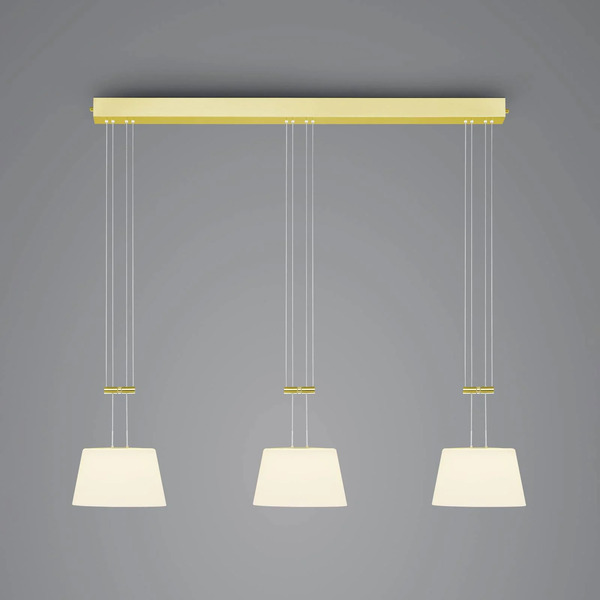  Bankamp Bankamp Conus Led Pendant Light, 3-bulb, Brass 