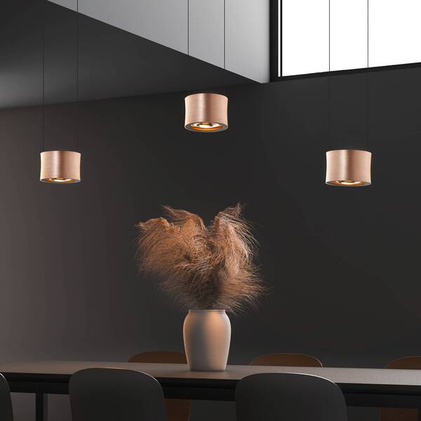  Bankamp Bankamp Impulse Led Hanging Light 3-bulb Rose Gold 