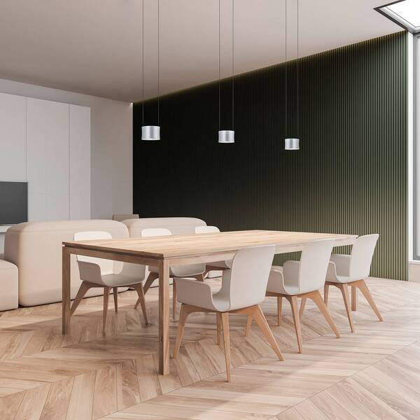 Bankamp Bankamp Impulse Led Pendant Light 3-bulb, Nickel 