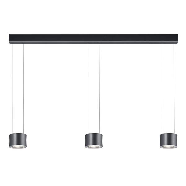  Bankamp Bankamp Impulse Pendant 3flg. Dimmable To Warm Anthracite 