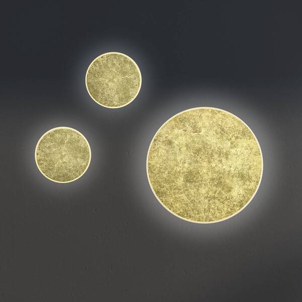  Bankamp Bankamp Luce Elevata Button Wall Gold Leaf Look 