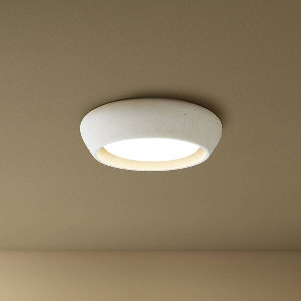  Beacon Lighting Beacon Lighting Beacon Fjord Ceiling Light, Light Grey, Plaster, ø 28 Cm, Gx53 