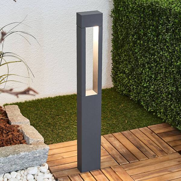  Bega Bega 77265k3 Path Lamp Angular Graphite 3000k Open 
