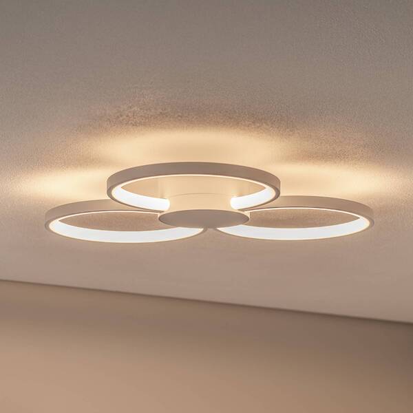  Bega Bega Led Ceiling Light 51299.1, Velvety White, Metal, Dali 