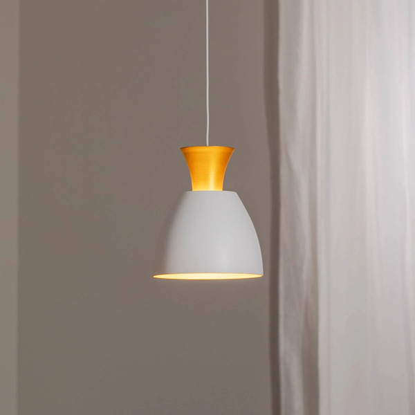  Bega Bega Led Pendant Light Studio Line 51277, White/brass, ø 20 Cm 