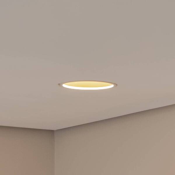  Bega Bega Led Recessed Ceiling Spotlight Studio Line, White/brass, Cast 