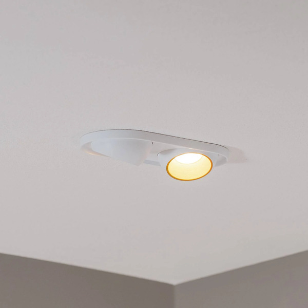  Bega Bega Studio Line Led Recessed Spotlight, White/brass, 2-bulb. 