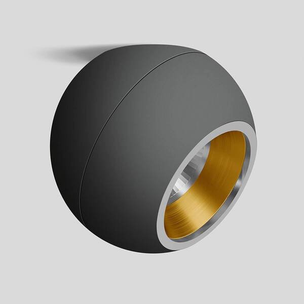  Bega Bega Studio Line Spot Asym. Black/brass ø14cm 