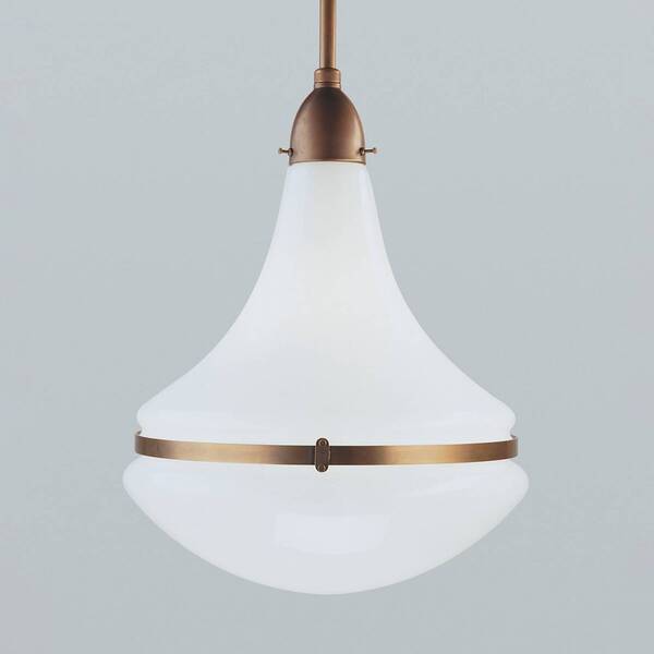  Berliner Messinglampen Berliner Messinglampen Frida Pendant Light, Brass, 34 cm Diameter 