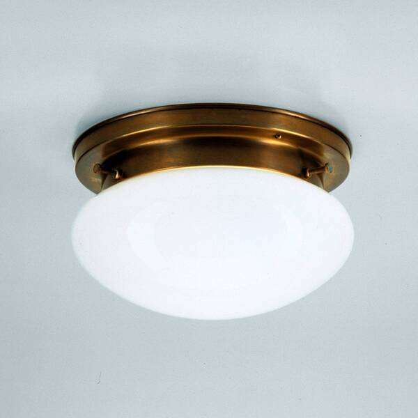  Berliner Messinglampen Berliner Messinglampen Opal Ceiling Light Harry With Brass 