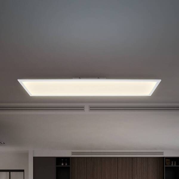  B.k. Licht B.k. Licht Led Panel Brian Cct, White, 100 X 25 Cm, Remote Control 