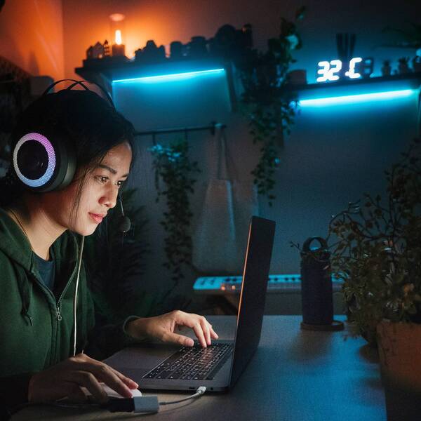  B.k. Licht B.k. Licht Led Strip Fly Usb, Length 5 M, Rgbw, Remote Control 