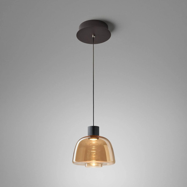  Bover Bover Led Pendant Light Drep S/01, Amber, Glass, 2,700 K 
