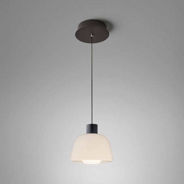  Bover Bover Led Pendant Light Drep S/01, Opal White, Glass, 2,700 K 