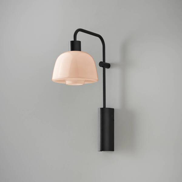  Bover Bover Led Wall Lamp Drep A/04, Nude, Glass, Black, 2,700 K 