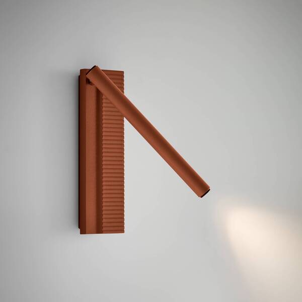  Bover Bover Led Wall Light Arid A/02 Terracotta, Aluminium, 2,700 K 