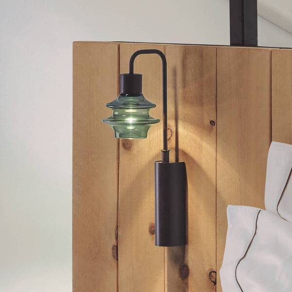  Bover Bover Led Wall Light Drop A/02, Green, Glass, 2,700 K 