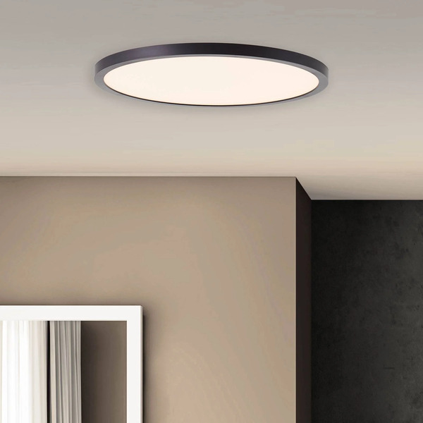  Brilliant Brilliant Tuco Led Ceiling Lamp, Dimmable, Black, Plastic, ø 30 Cm 